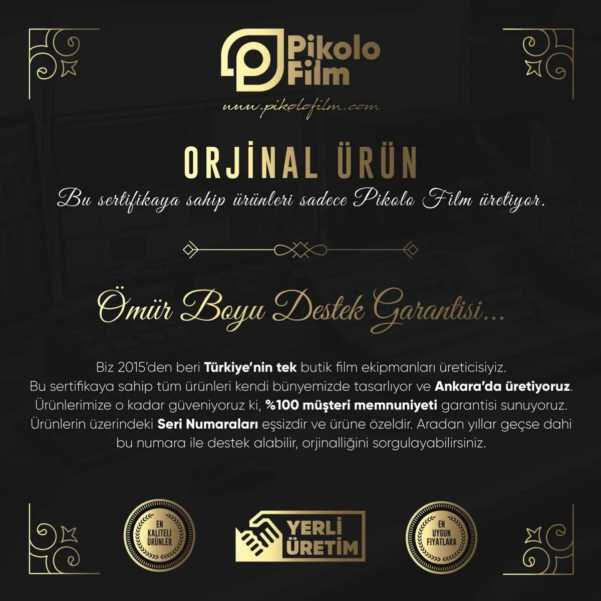 Pikolo'nun orjinallik sertifikası